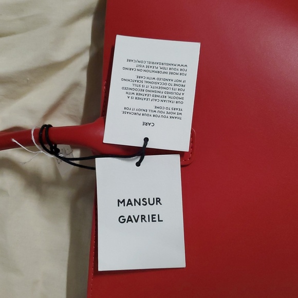 Nwt $995 Mansur Gavriel Triangle Calf Leather bag - Picture 11 of 16